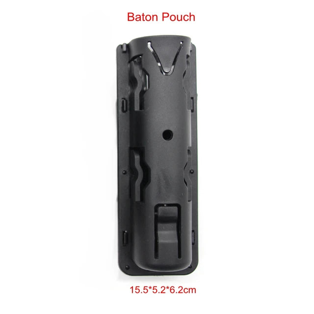 "Multifunctional MOLLE Baton Holster with 360 Degree Rotation for Tactical and Outdoor Use"