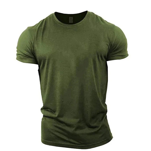 Men's Army green T-Shirts Short Sleeve T Shirts