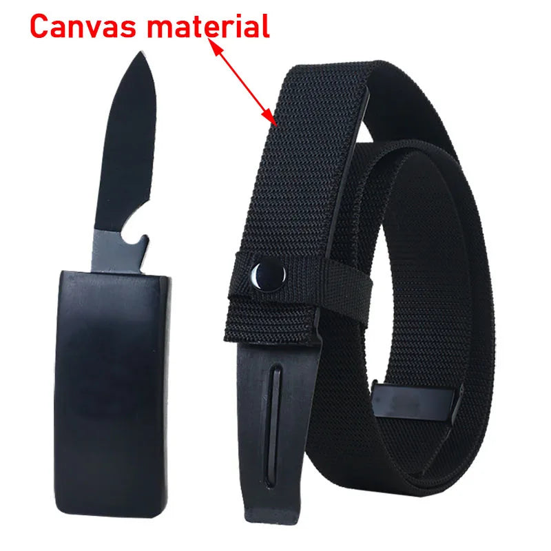 Men's Belt Outdoor Hunting Tactical Belt Mult-Function Buckle