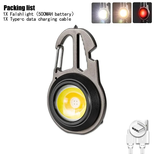 SPECIAL SALE- Mini COB LED Flashlight Multi-Functional Key-chain