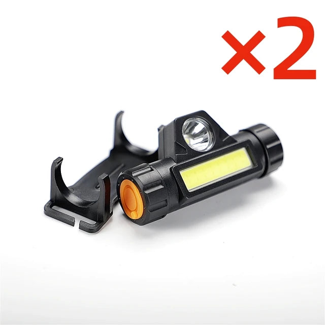 Mini Flashlight Portable Light Tactical Outdoor Camping Hiking Tools EDC Molle 25mm Backpack Strap Clip