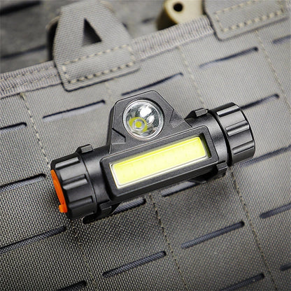 Mini Flashlight Portable Light Tactical Outdoor Camping Hiking Tools EDC Molle 25mm Backpack Strap Clip