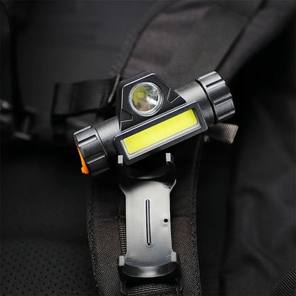 Mini Flashlight Portable Light Tactical Outdoor Camping Hiking Tools EDC Molle 25mm Backpack Strap Clip