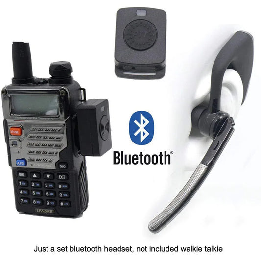 Moto Bike Handsfree Bluetooth PTT Earpiece Wireless Headphone Headset For BaoFeng UV-82 UV-5R 888S Kenwood TK240 TK3160  Radio