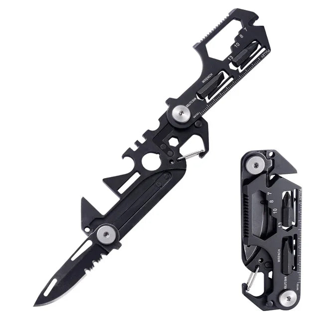 Multifunctional Outdoor Pocket Tool Combination Card Folding Tactical Army Knife Mini Bicycle Repair EDC Camping Gear Equipment