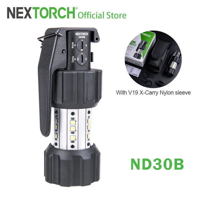 NEXTORCH ND30B 11000 LM tactical strobe device civilian version of the sound and light assault ball portable quick pull 130 dB