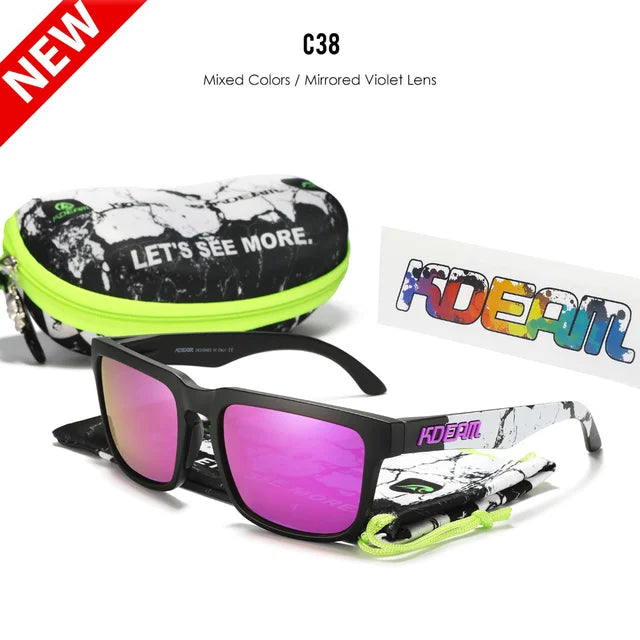 New Colors By KD332 Square Polarized Sunglasses For Men And Women.