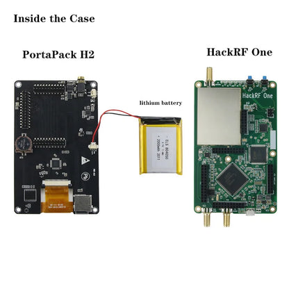 Upgraded HackRF One R9 with PortaPack H2 - Enhanced SDR Capabilities from 1MHz to 6GHz