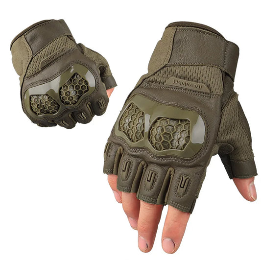 New Men Half Finger Tactical Gloves Shock Absorbing