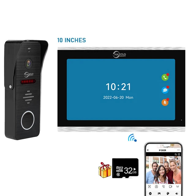 New Tuya 7/10 Inch  Video Intercom Wifi Tuya Smart Home video doorbell System.