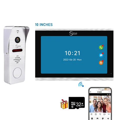 New Tuya 7/10 Inch  Video Intercom Wifi Tuya Smart Home video doorbell System.