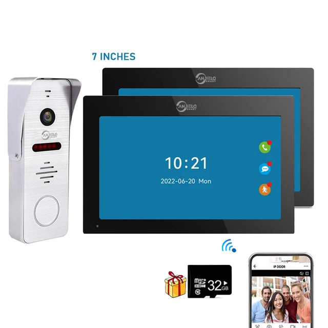 New Tuya 7/10 Inch  Video Intercom Wifi Tuya Smart Home video doorbell System.