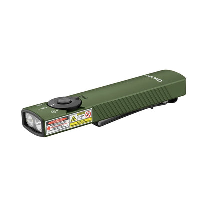 OLIGHT Arkfeld Pro Rechargeable EDC 1300 Lumens Flashlight Flat Torch LED Light UV Green Beam Lamp