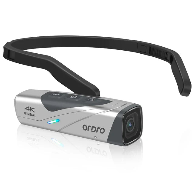 Ordro EP8 Head Wearable Vlog Camera 4K 60fps for YouTube Video Motorcycle Helmet POV Digital Camcorder Professional Gimbal