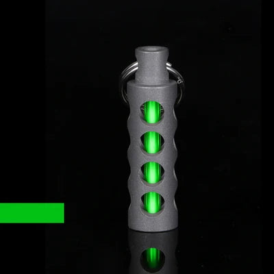 Outdoor EDC Luminous Lights Automatic Light 25 Years Titanium Alloy Key Ring Tube