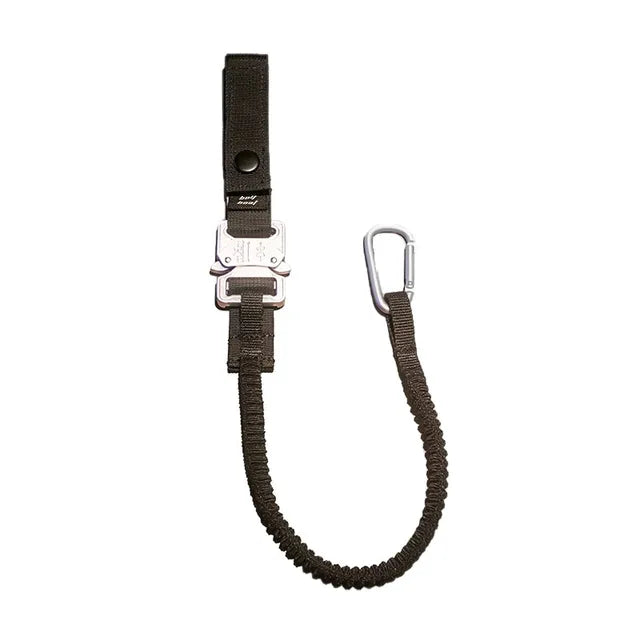 Tactical Techwear Magnetic Buckle  Elastic Rope Key Lanyard