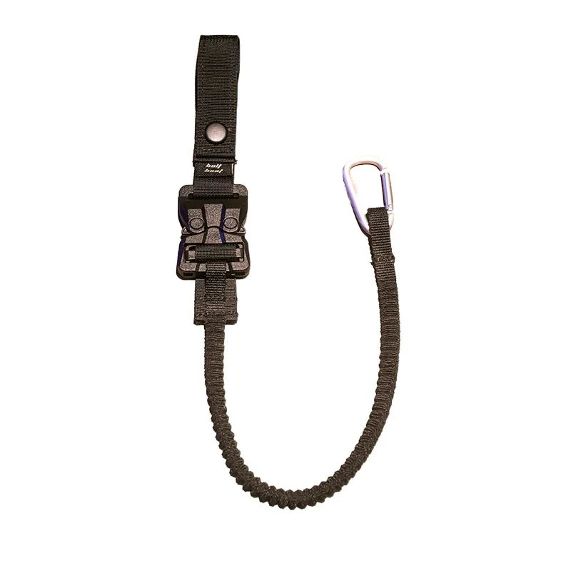 Tactical Techwear Magnetic Buckle  Elastic Rope Key Lanyard