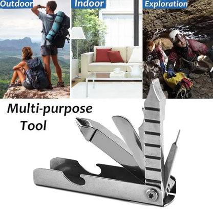 Portable Multitool Pliers Stainless Steel Keychain