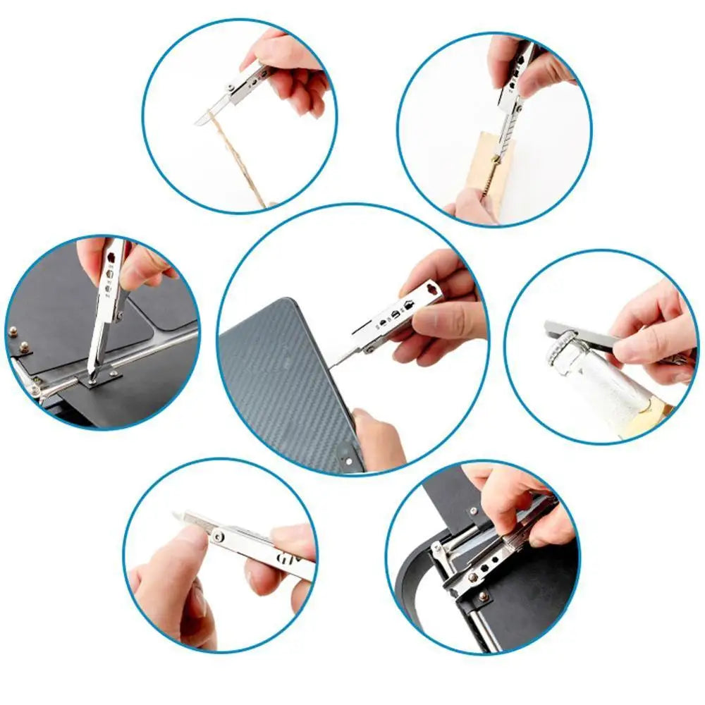 Portable Multitool Pliers Stainless Steel Keychain