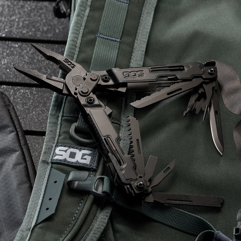 SOG 21 in 1 PowerAccess Deluxe Multi-Tool Military Tactical Folding Multitool Pliers Outdoor Survival Camping - PA2001/2002-CP