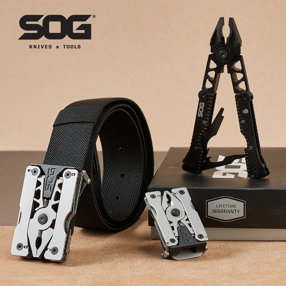 2025 Release-SOG Sync I & II Multi-tool Belt Buckle EDC Mini Multi Tool.