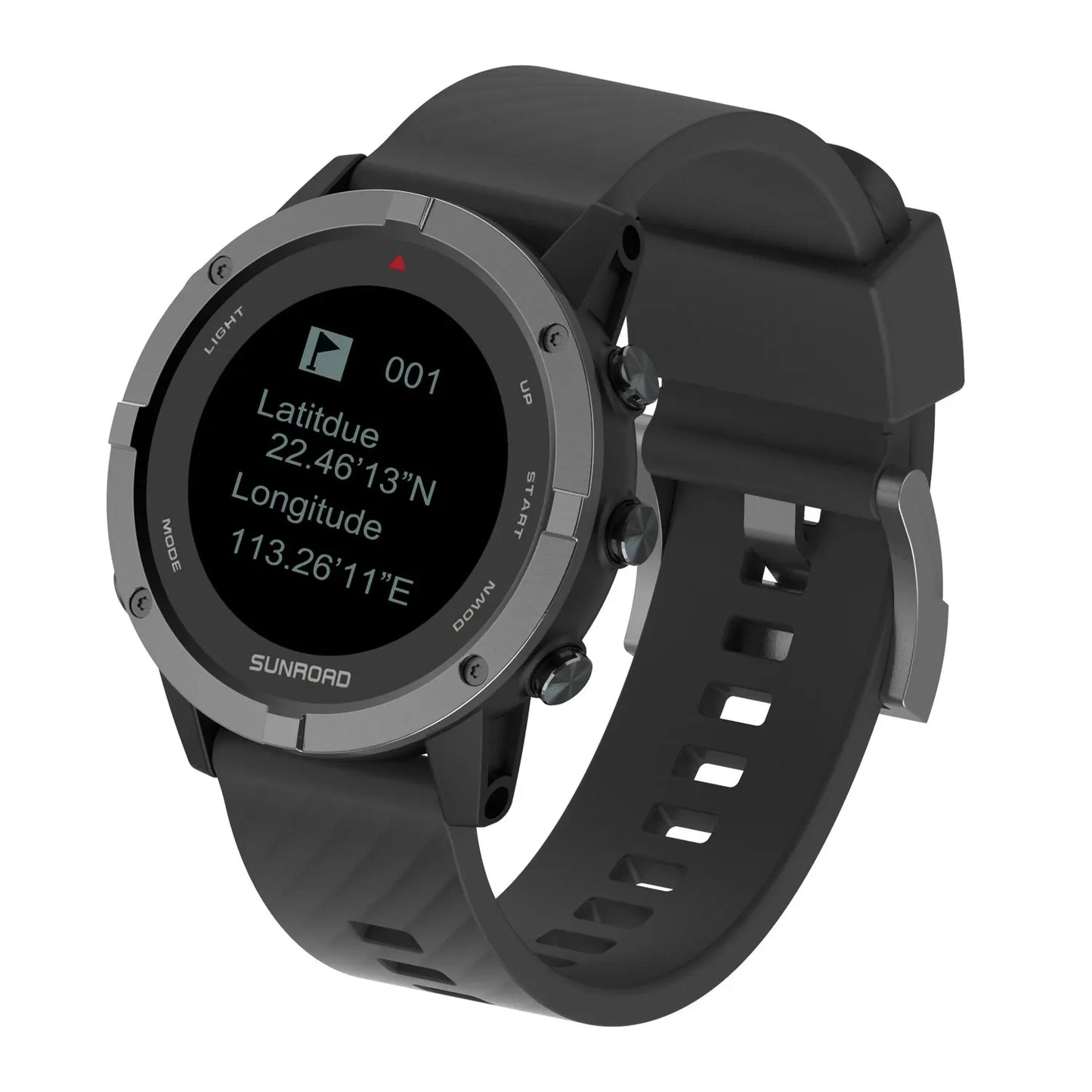SUNROAD New Men Digital Watch GPS Tracker Outdoor Sports  Watch Fitness Tracker Wristwatch Waterproof Hombre Clock