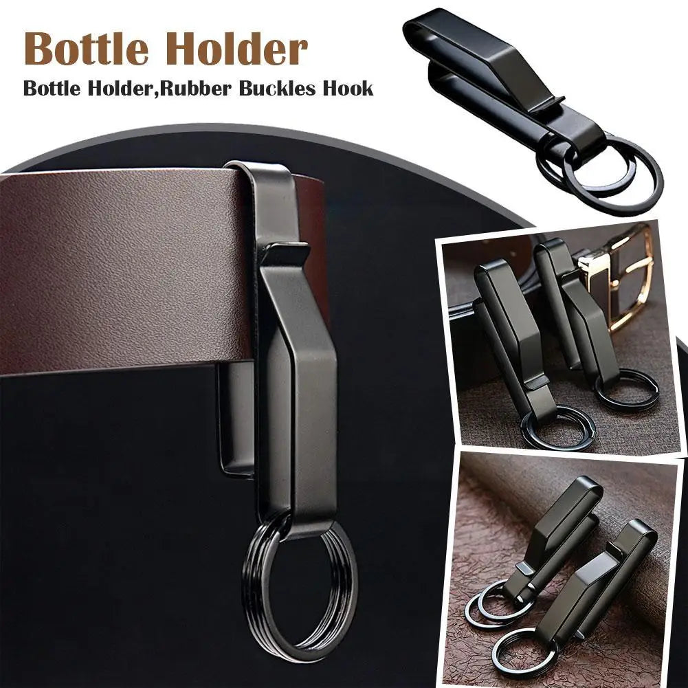 Stainless Steel Belt Hook Carabiner Car -Tactical Outdoor EDC Tool P6D6