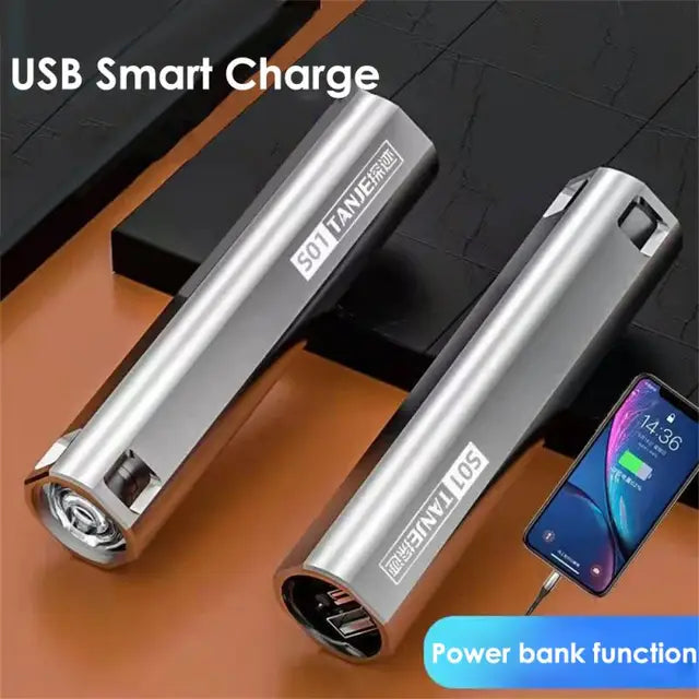 Super Bright LED Flashlight Portable USB Rechargeable