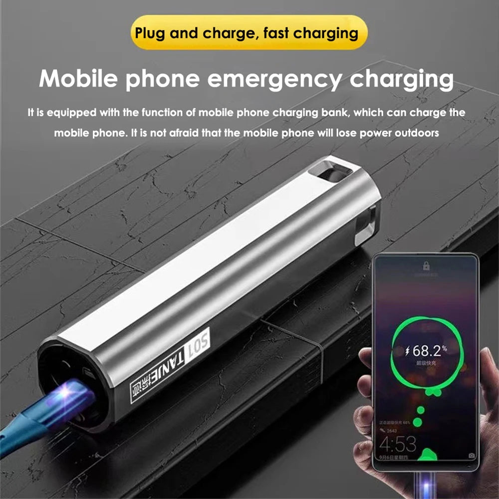 Super Bright LED Flashlight Portable USB Rechargeable