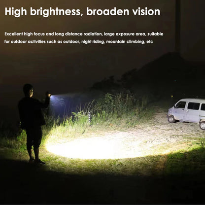 Super Bright LED Flashlight Portable USB Rechargeable