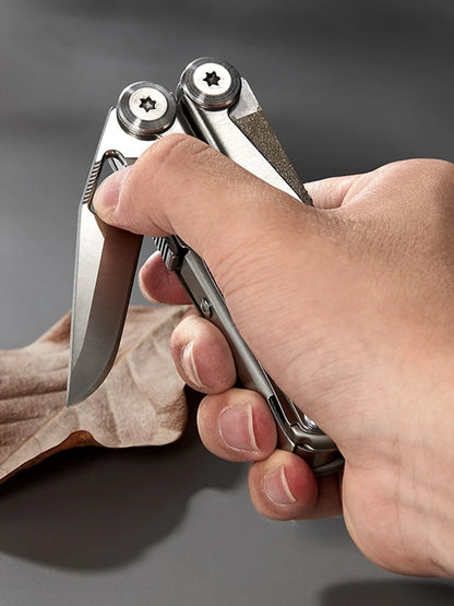 "Swiss Tech 18-in-1 Multitool: Compact Outdoor Folding Pliers & Versatile EDC Equipment "