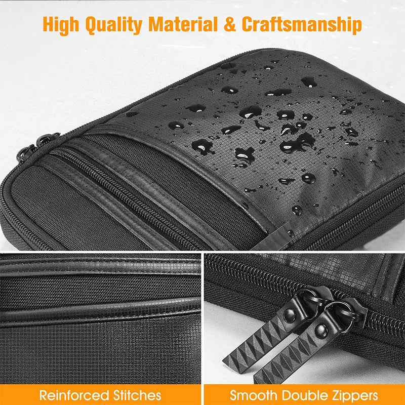 Tactical Gun Pouch Concealed Portable Carry Pistol Case PU Waterproof Fanny Pack Waist Firearm Bag Handgun Air Gun Storage Bag