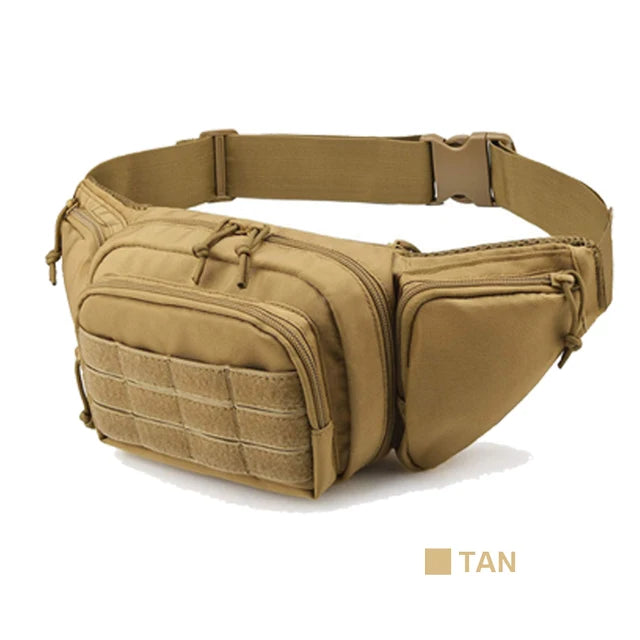 Tactical Waist Bag Concealed Gun Carry Pouch Military Pistol Holster Fanny Pack Sling Shoulder Bags for Outdoor Hunting Camping