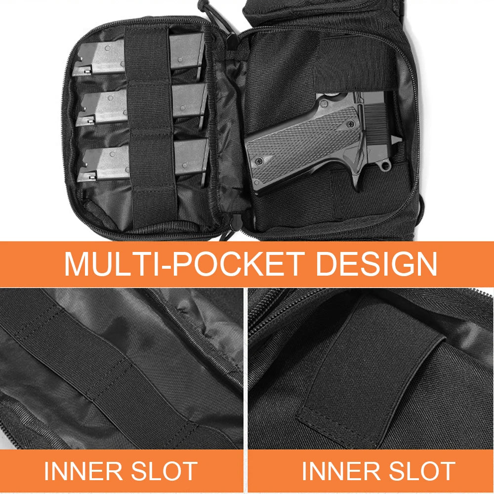 Tactical Waist Bag Concealed Gun Carry Pouch Military Pistol Holster Fanny Pack Sling Shoulder Bags for Outdoor Hunting Camping