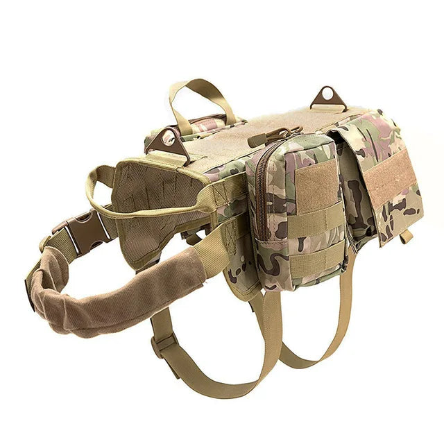 Tactical no pull dog harness k9 vest adjustable harness.