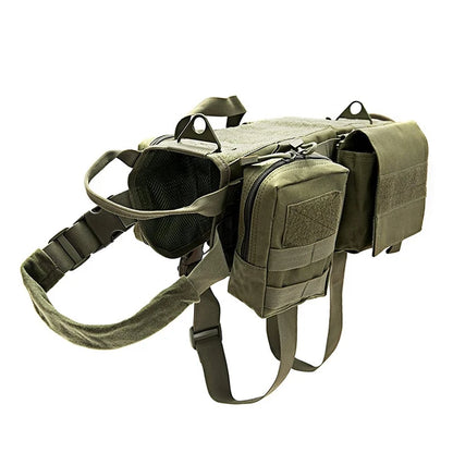 Tactical no pull dog harness k9 vest adjustable harness.