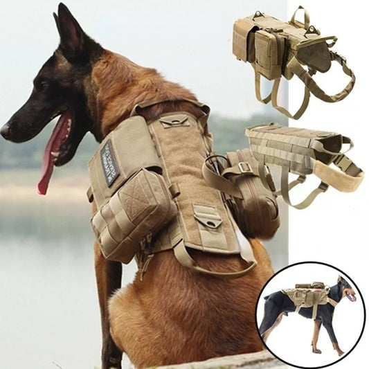 Tactical no pull dog harness k9 vest adjustable harness.