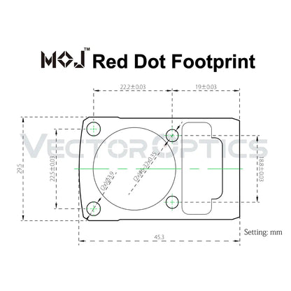 Vector Optics Frenzy 1x22x26 MOS Multi Reticles Pistol Red Dot Sight IP67 Waterproof&Auto Shut-off Fit MOJ 9mm 12GA Glock 17 19