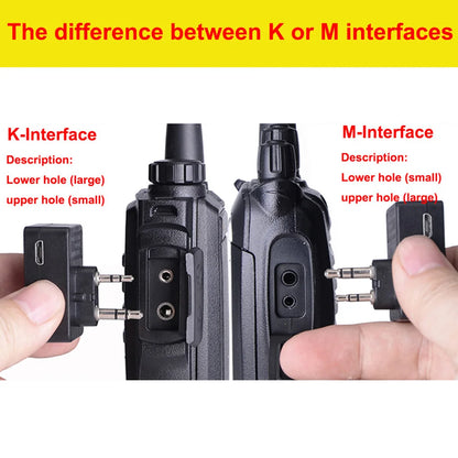 Walkie Talkie Headset PTT Wireless Bluetooth Earphone for Two way Radio K Port Wireless headphone for Baofeng UV 5R 82 8W 888s