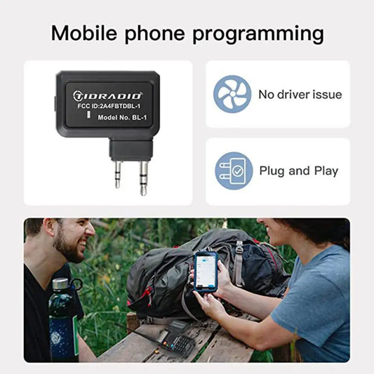 Walkie Talkie Wireless Programmer Phone APP Programming for UV 5R BF-888S Ham Radio Multiple Model No Driver Issue USB Cable