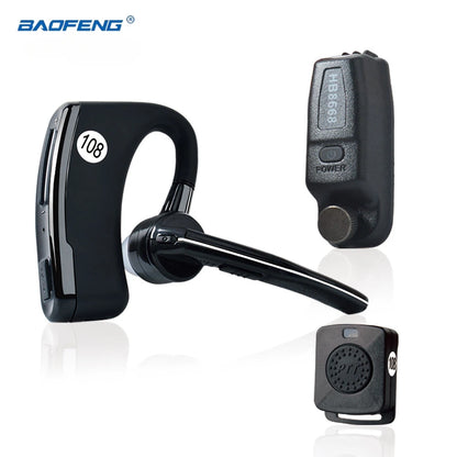 Wireless Walkie Talkie PTT Bluetooth Headset Earpiece Mic Earphone Adapter for Motorola XPR XiR APX DP Series P8668 GP328D Radio