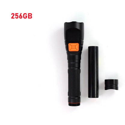 "Flashlight Camera Combo: Handheld 4G WiFi DVR Smart Cam for Live Video Recording"