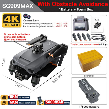 ZLL SG909 SG909MAX GPS Professional Drone With 4K Camera 3-Axis Gimbal 360 Obstacle Avoidance